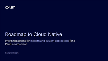 Roadmap verso il cloud native – Report di esempio