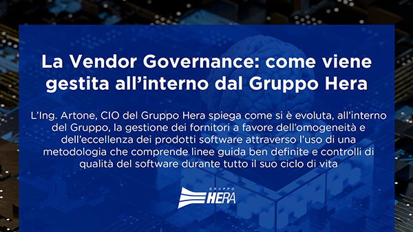 La Vendor Governance: come viene gestita all’interno dal Gruppo Hera